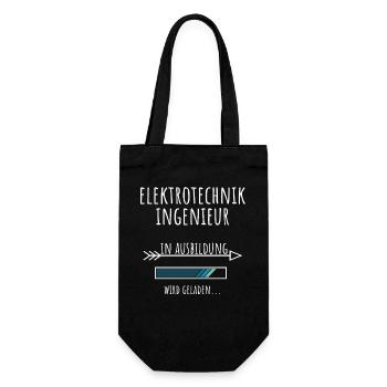 Electrical Engineering Studies Profession Education - Gift Bag for Bottles - black - Front