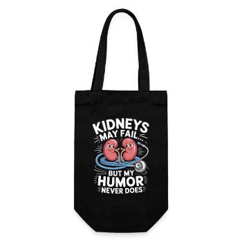 Dialysis Nurse Kidneys May Fail Hospital Nurse - Geschenkbeutel für Flaschen - Schwarz - Vorne