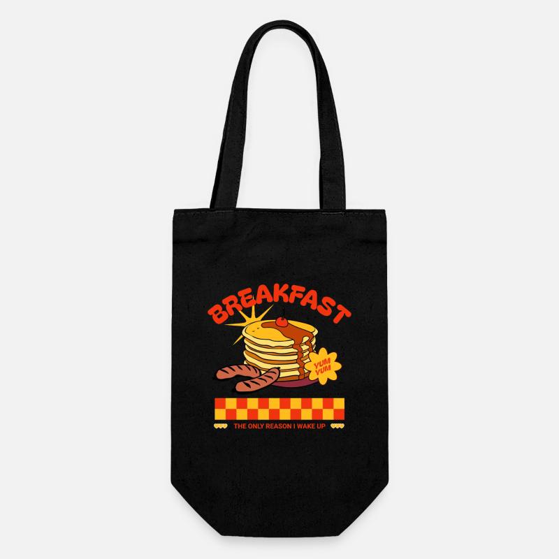 Cadeau de cuisson de pâte à gaufres pour les gourmets - Sac à bouteille - noir