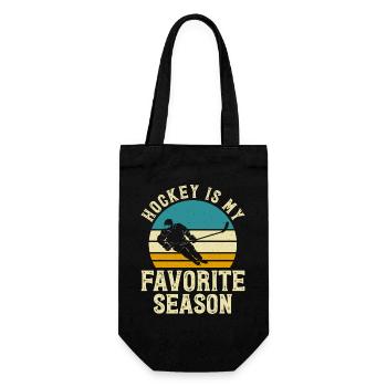 Hockey Eishockey Eishockeyspieler Geschenk - Gift Bag for Bottles - black - Front