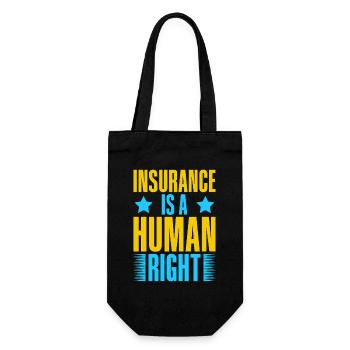 Insurance Agent Human Right Funny Insurance Broker - Geschenkbeutel für Flaschen - Schwarz - Vorne