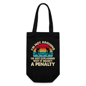 Hockey Eishockey Eishockeyspieler Geschenk - Geschenkbeutel für Flaschen - Schwarz - Vorne