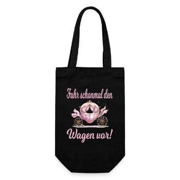 drive up the carriage: carriage for - Gift Bag for Bottles - black - Front