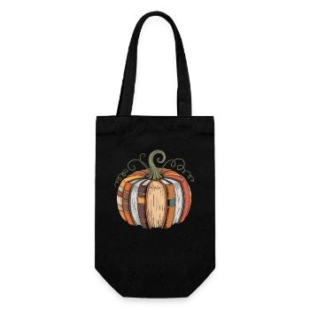 Book Pumpkin for Bookworms Pumpkin Books - Gift Bag for Bottles - black - Front