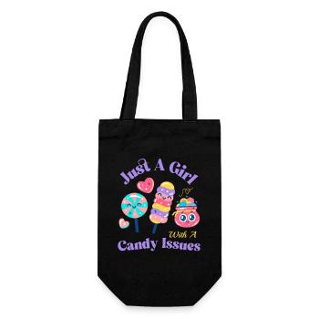 Naschkatze Mode für Candy Fans - Geschenkbeutel für Flaschen - Schwarz - Vorne