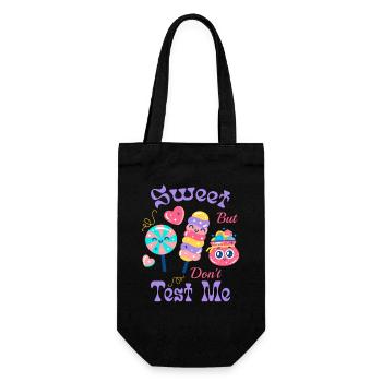 Idée cadeau de bonbons amusante pour les fans de collations - Sac à bouteille - noir - Devant