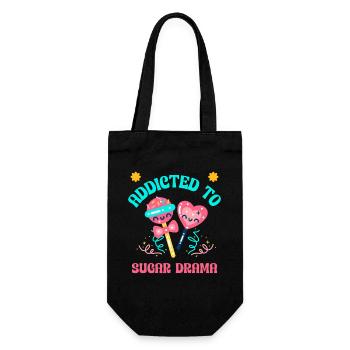 Candy Lover Fashion Sugar Junkie Vibes - Gift Bag for Bottles - black - Front
