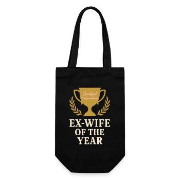 Ex-femme-divorce-humour, Drôle, Rupture, - Sac à bouteille - noir - Devant