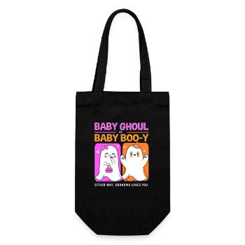 Halloween Gender Reveal - Geschenkbeutel für Flaschen - Schwarz - Vorne