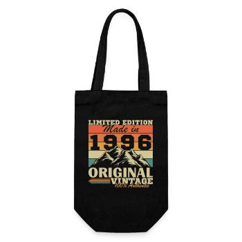 1996 Vintage Retro Geburtstagsgeschenk - Geschenkbeutel für Flaschen - Schwarz - Vorne