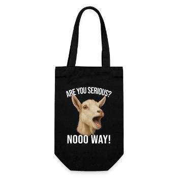 Goat Goat Breeding Goat Saying Goat Keeping Goats - Gift Bag for Bottles - black - Front