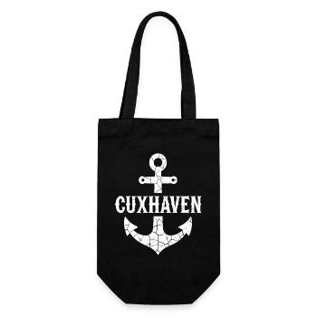 Anchor Cuxhaven North Sea - Gift Bag for Bottles - black - Front