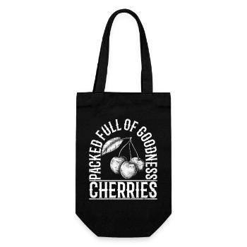 Rempli de cerises de qualité - Sac à bouteille - noir - Devant