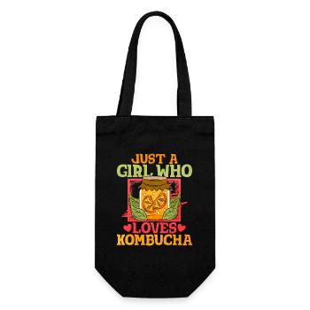 Une seule fille aime le kombucha - Sac à bouteille - noir - Devant