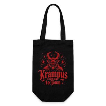 Krampus arrive en ville - Sac à bouteille - noir - Devant