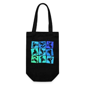 Motocross Dirt Bike Dirt Bike Kids Men Boys - Gift Bag for Bottles - black - Front