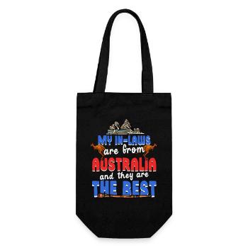 Australische Schwiegermutter - Geschenkbeutel für Flaschen - Schwarz - Vorne