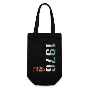 Original 1976 Vintage Retro Birthday Gift - Gift Bag for Bottles - black - Front