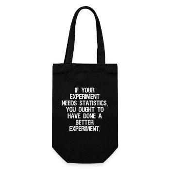 Wenn Ihr Experiment Statistiken benötigt, sollten Sie - Geschenkbeutel für Flaschen - Schwarz - Vorne