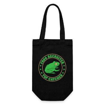 Frog Catcher Recruiter Top Frog - Geschenkbeutel für Flaschen - Schwarz - Vorne
