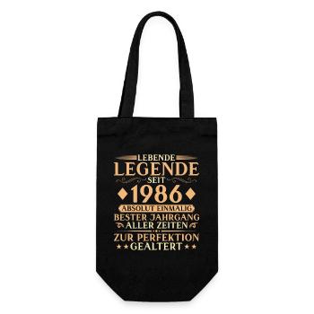 Vintage 1986 Birthday 40 Years Gift - Gift Bag for Bottles - black - Front
