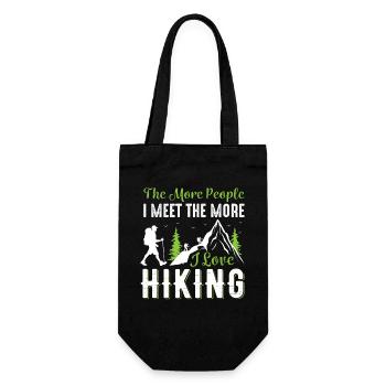 Wandern - Geschenkbeutel für Flaschen - Schwarz - Vorne