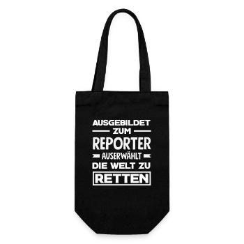 Investigativer Reporter Journalist Ausgebiltet - Geschenkbeutel für Flaschen - Schwarz - Vorne