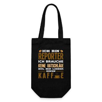 Investigativer Reporter Journalist Ratschlag - Geschenkbeutel für Flaschen - Schwarz - Vorne