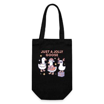 Christmas Just A Jolly Goose Family Fun - Gift Bag for Bottles - black - Front