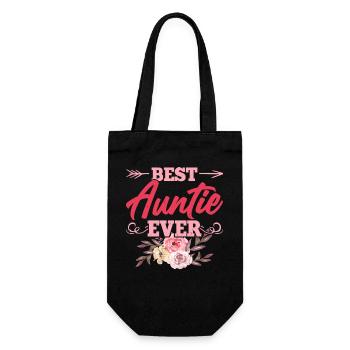 Tante Cadeau Meilleure Tante Du Monde - Sac à bouteille - noir - Devant
