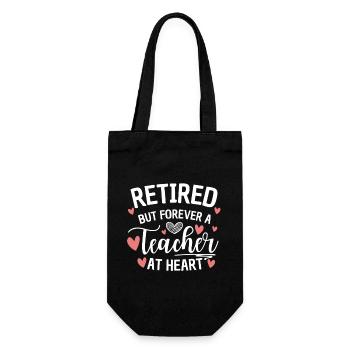 Enseignant à la retraite dans l’âme - Sac à bouteille - noir - Devant