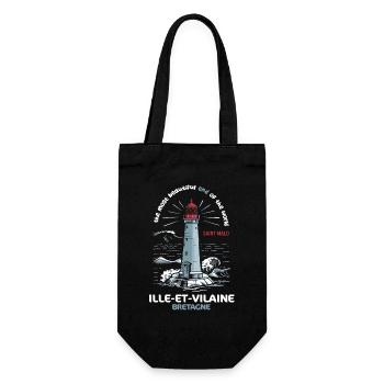 Ille et Vilaine Plus Bel Endroit du Monde Bretagne - Sac à bouteille - noir - Devant