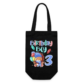 3ème anniversaire Leo - Sac à bouteille - noir - Devant