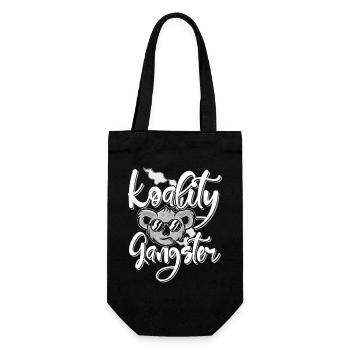 Koality Gangster - Geschenkbeutel für Flaschen - Schwarz - Vorne