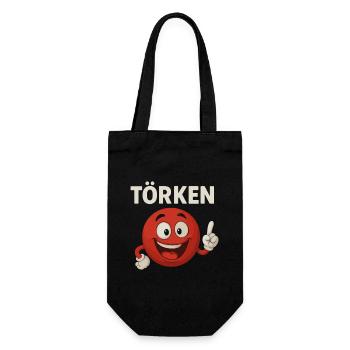 Drôle Dire Törken Dessin animé Drôle Dinde Mème - Sac à bouteille - noir - Devant