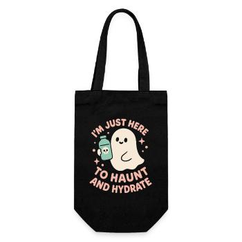 Effrayant Doux Pastel Goth Kawaii Halloween Mignon - Sac à bouteille - noir - Devant
