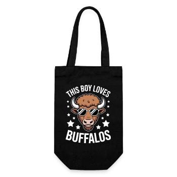 Buffalo Dire les gars drôle Buffalo cadeau - Sac à bouteille - noir - Devant