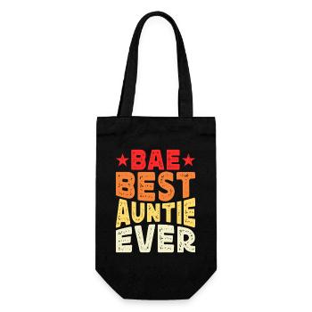 Tante Cadeau Meilleure Tante Du Monde - Sac à bouteille - noir - Devant