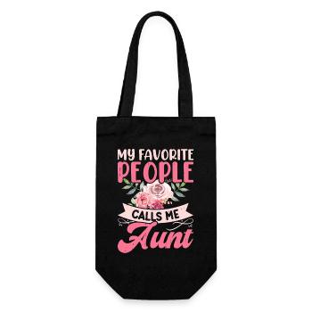 Tante Cadeau Meilleure Tante Du Monde - Sac à bouteille - noir - Devant