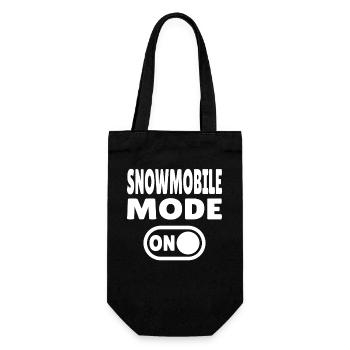 Snowmobile Mode ON - Gift Bag for Bottles - black - Front