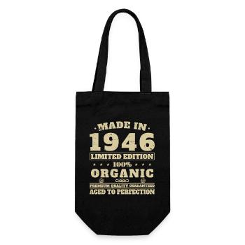 1946 Vintage Cadeau D'anniversaire - Sac à bouteille - noir - Devant
