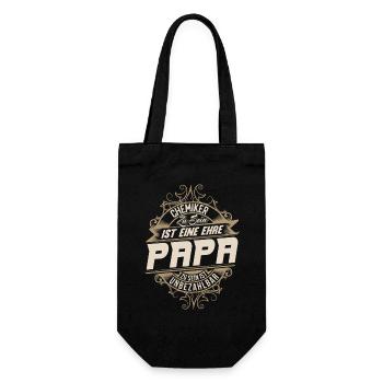 Papa chimiste - Sac à bouteille - noir - Devant