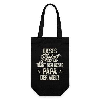 Dad Father Father's Day - Gift Bag for Bottles - black - Front