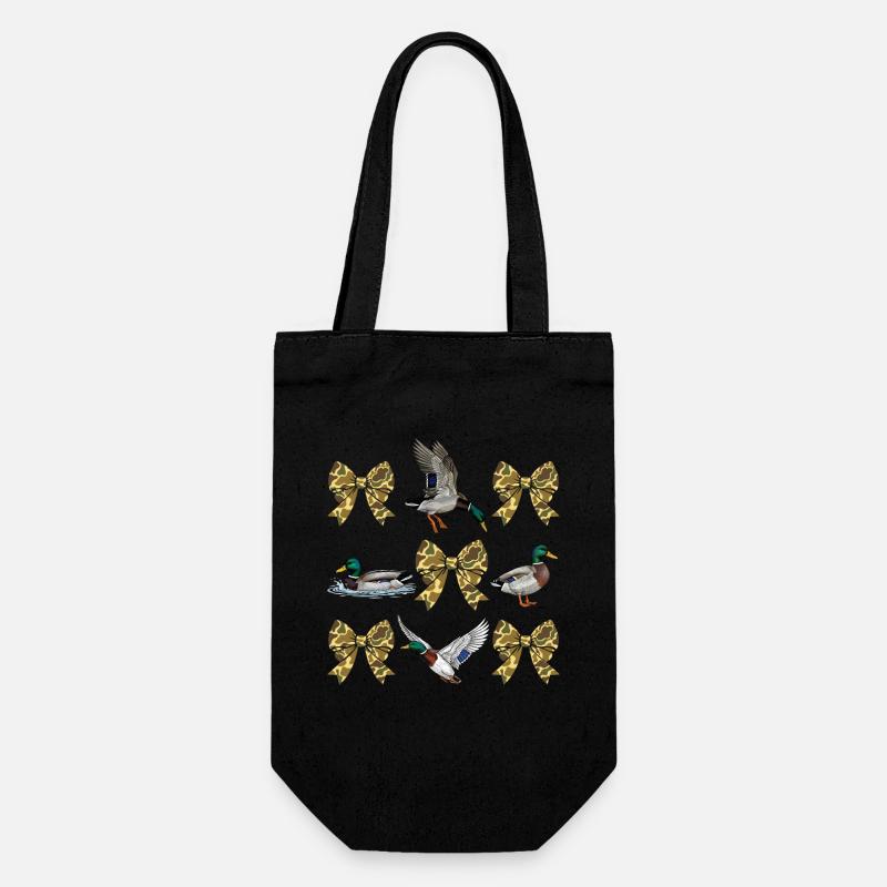 Enten Camo Bögen Wasservögel Jagdstil - Geschenkbeutel für Flaschen - Schwarz