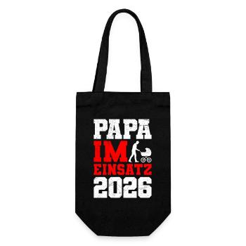 Paternité PAPA EN ACTION 2026 DRÔLE - Sac à bouteille - noir - Devant