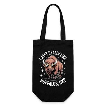 Buffalo Disant Buffalo Drôle Buffalo Cadeau - Sac à bouteille - noir - Devant