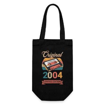 Original 2004 Limited Edition Geburtstag Geschenk - Geschenkbeutel für Flaschen - Schwarz - Vorne