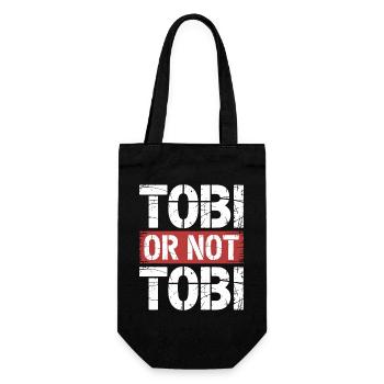 Tobi or not Tobi - Gift Bag for Bottles - black - Front