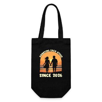 Agacement mutuel depuis l’anniversaire de 2026 - Sac à bouteille - noir - Devant