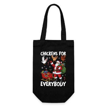 Chickens for Everybody - Gift Bag for Bottles - black - Front